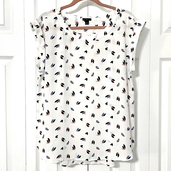 Ann Taylor Factory Tops - Ann Taylor Factory cuffed armhole blouse